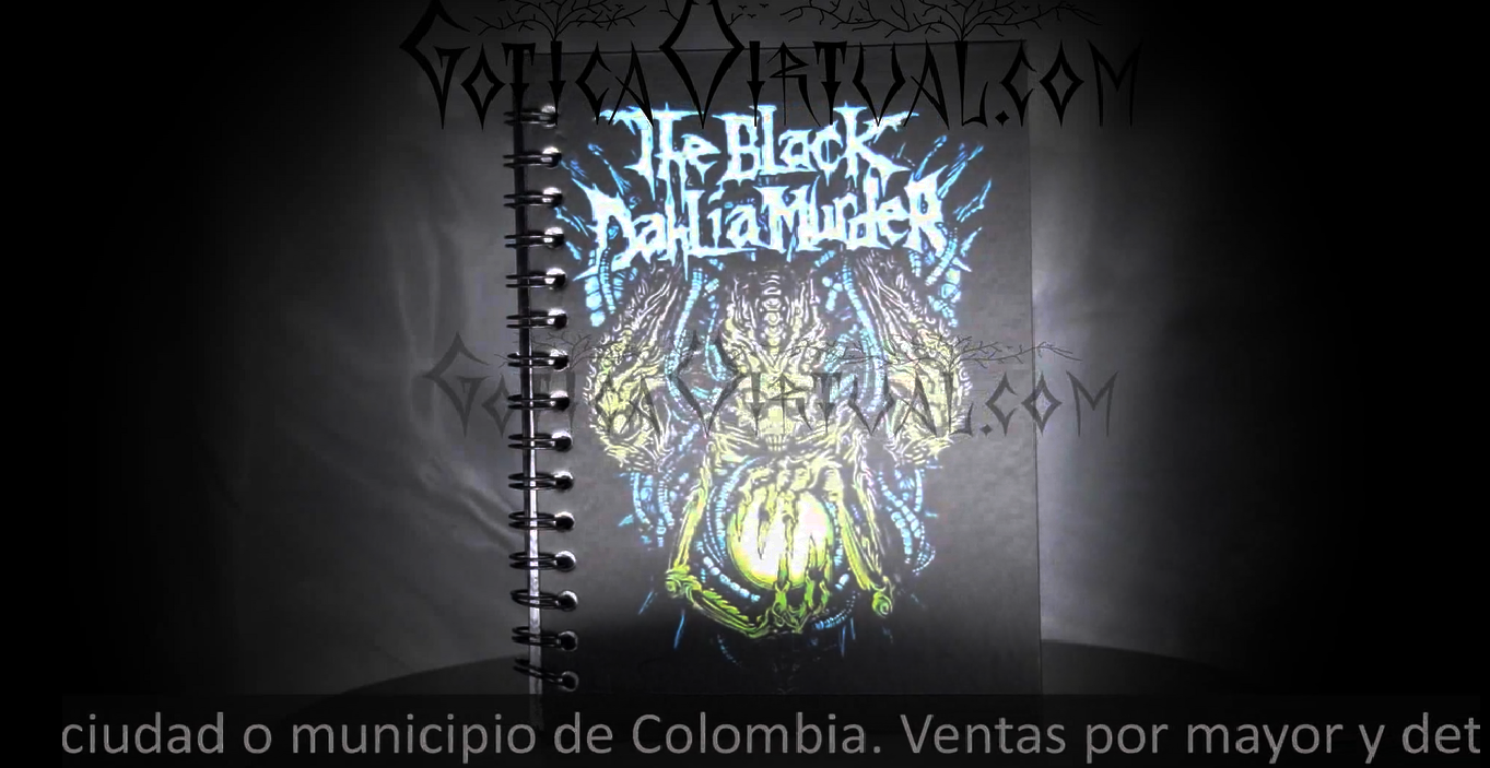 cuaderno the black dahlia murder death melodic metal bogota pereira neiva cucuta soacha envios colombia